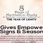 8 days of meditation