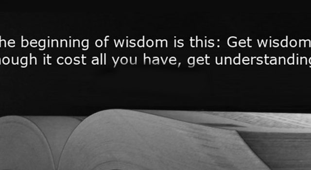 Wisdom Is Your Capital