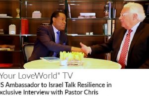 US Ambassador To Isreal Interview With Pastor Chris