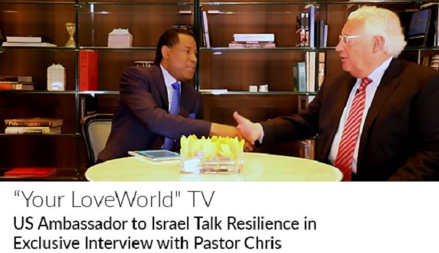 US Ambassador To Isreal Interview With Pastor Chris