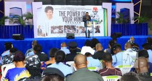 Pastor Joy Instills Excellence In Police Officers At Special Outreach