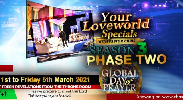 Your Loveworld Specials Season 3 Phase 2 With Pastor Chris