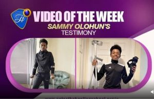 Fractured leg healed -Sammy’s inspiring testimony