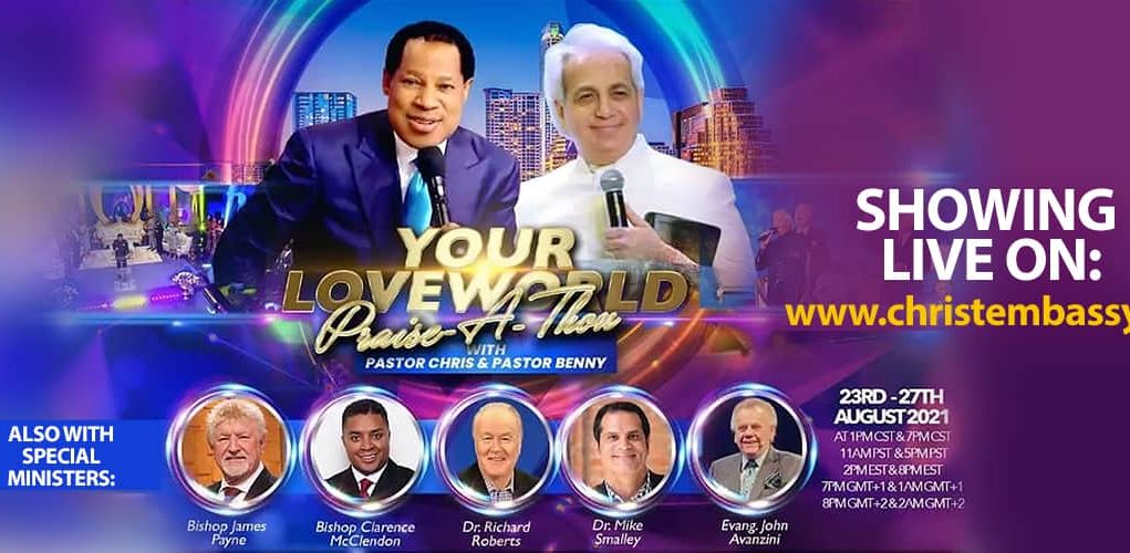 Your LoveWorld Praise-A-Thon with Pastors Chris And Benny Takes Airwaves Today