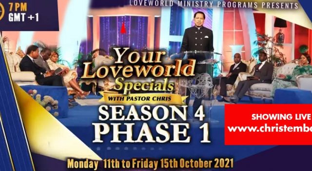 Your Loveworld Specials Season 4 Phase 1 With Pastor Chris