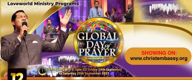 Global Day of Prayer with Pastor Chris Christ Embassy