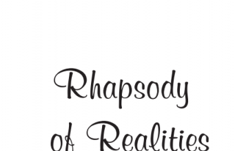 Rhapsody Of Realities Sunday 1st