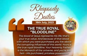 Tuesday 18th July, Today’s Article: The True Royal “Bloodline”