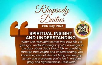 Wednesday 19th July, Today’s Article: Spiritual Insight And Uderstanding