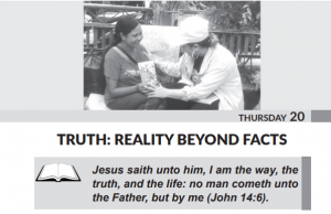 Thursday 20th July, Today’s Article: Truth: Reality Beyond Facts