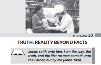 Thursday 20th July, Today’s Article: Truth: Reality Beyond Facts