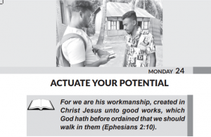 Monday 24th July, Today’s Article: Actuate Your Potential