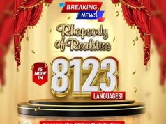 Rhapsody of Realities Hits 8123 Language Translations.