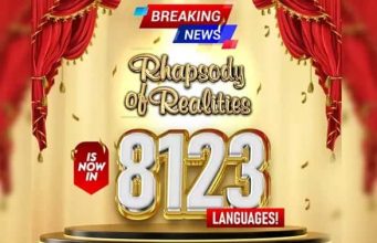 Rhapsody of Realities Hits 8123 Language Translations.