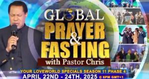 Global Prayer And Fasting With Pastor Chris