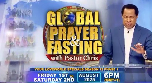 August Global Prayer And Fasting With Pastor Chris
