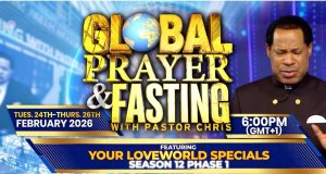 Global Prayer And Fasting With Pastor Chris