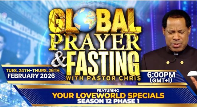 Global Prayer And Fasting With Pastor Chris